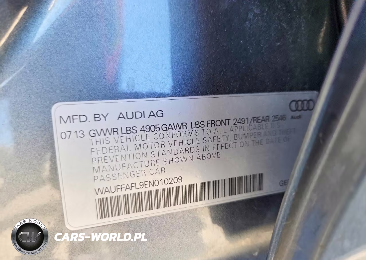 2014 Audi A4 Premium Plus VIN:WAUFFAFL9EN010209 - 12