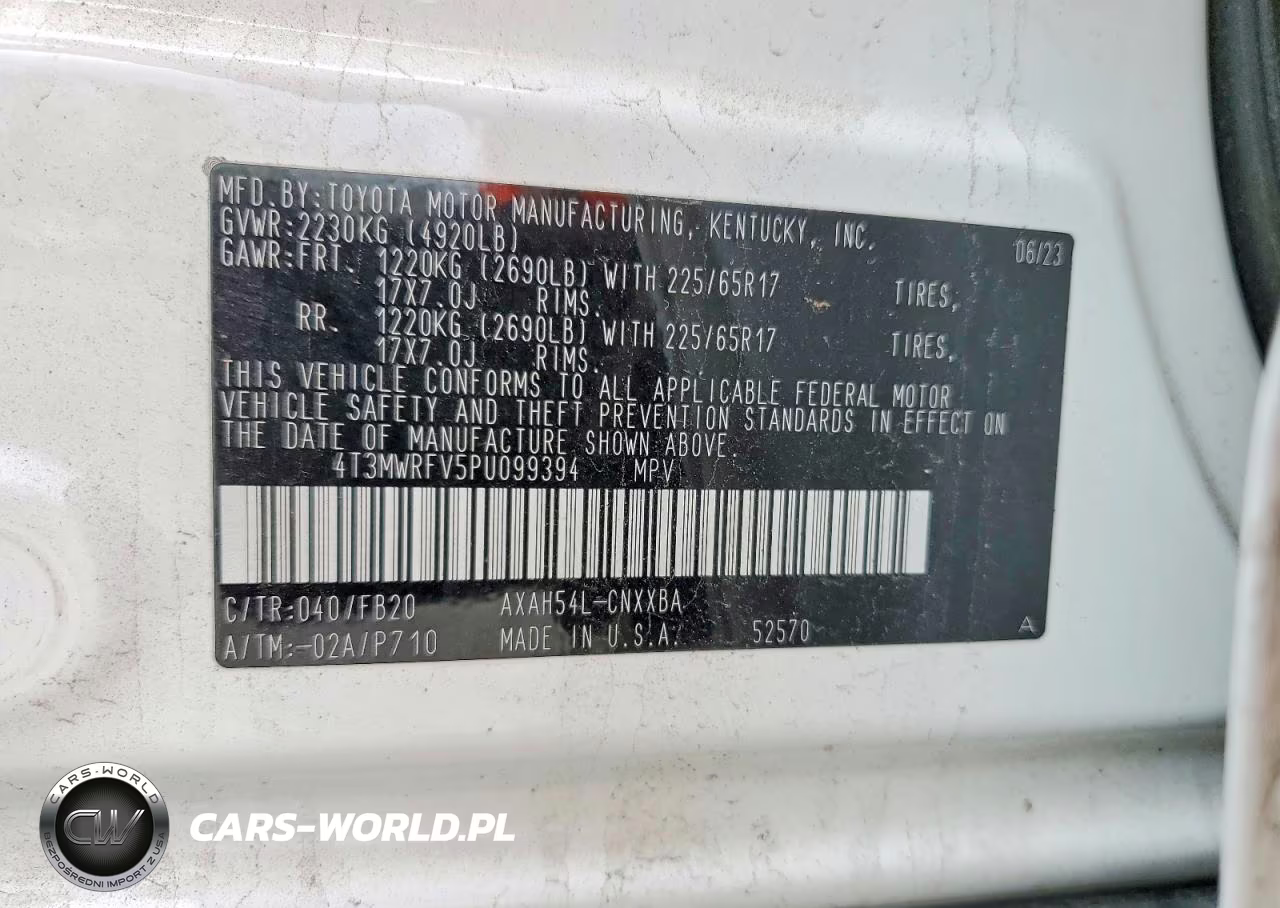 2023 Toyota Rav4 Le VIN:4T3MWRFV5PU099394 - 13