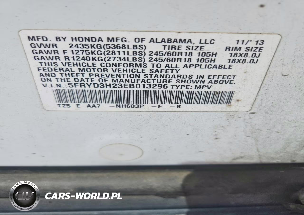 2014 Acura Mdx VIN:5FRYD3H23EB013296 - 13