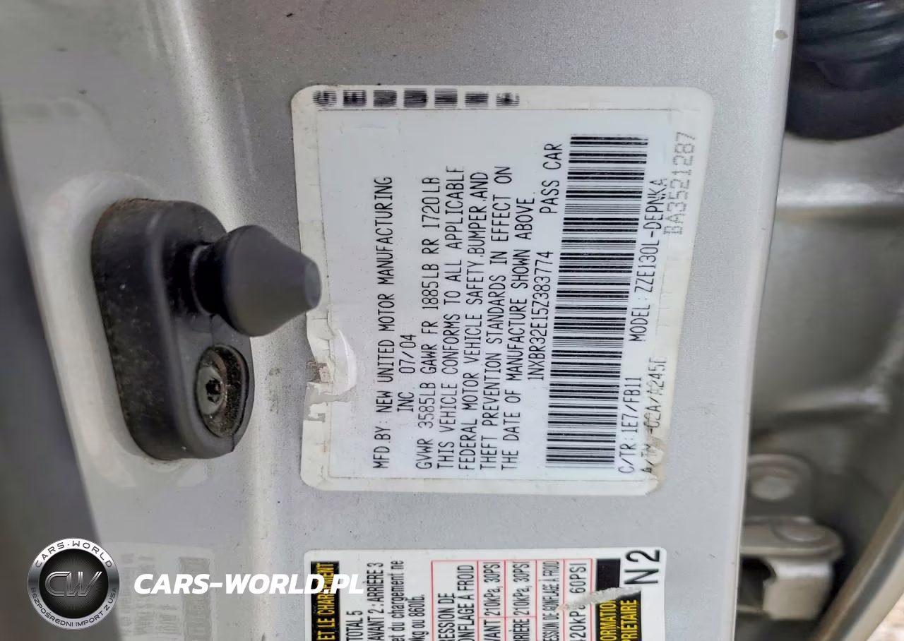 2005 Toyota Corolla VIN:1NXBR32E15Z383774 - 12