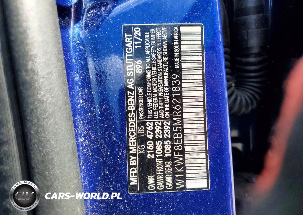 2021 Mercedes-Benz C 300 4Matic VIN:W1KWF8EB5MR621839 - 13