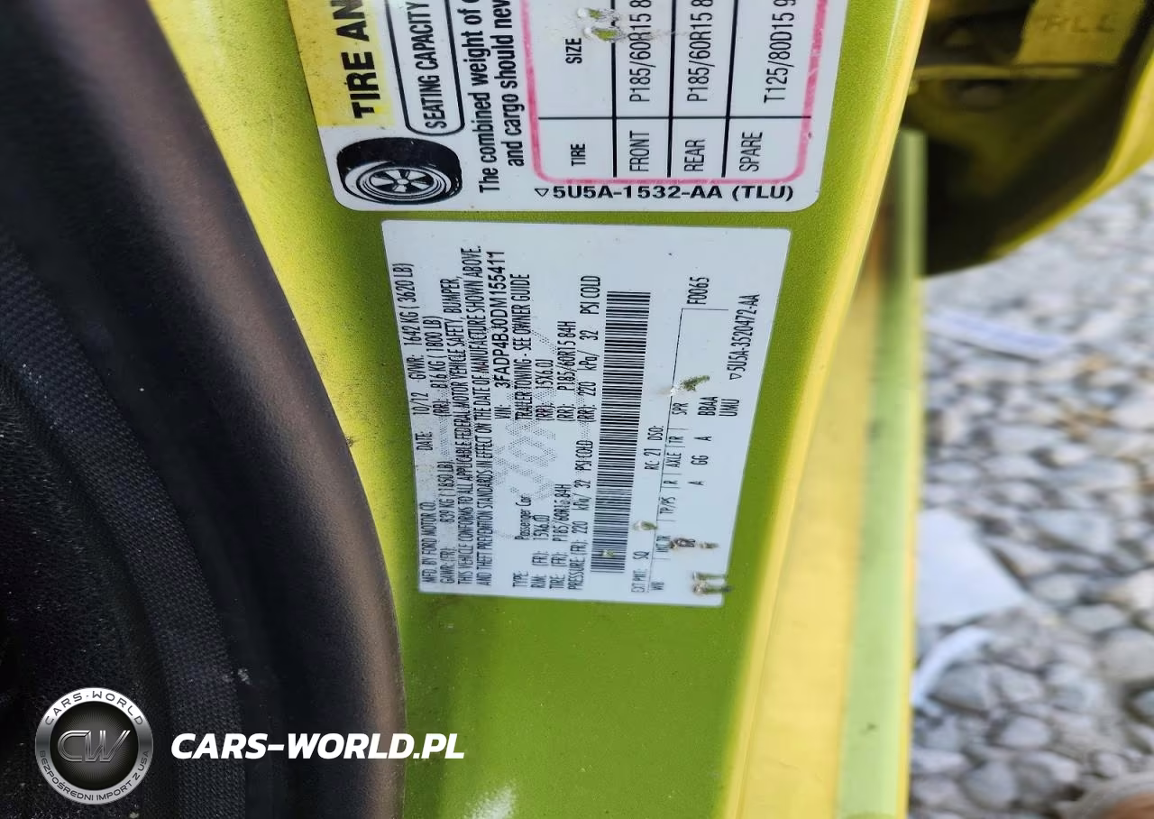 2013 Ford Fiesta Se VIN:3FADP4BJ0DM155411 - 12