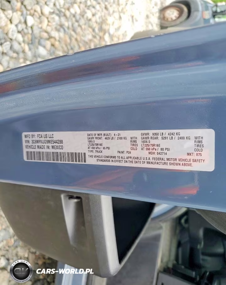2021 Ram Promaster 3500 Delivery Van VIN:3C6MRVJG9ME544288 - 13