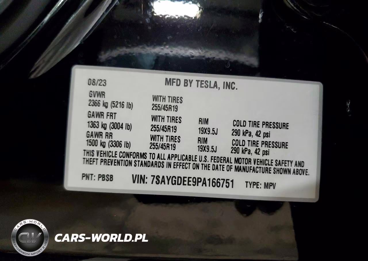 2023 Tesla Model Y VIN:7SAYGDEE9PA166751 - 12