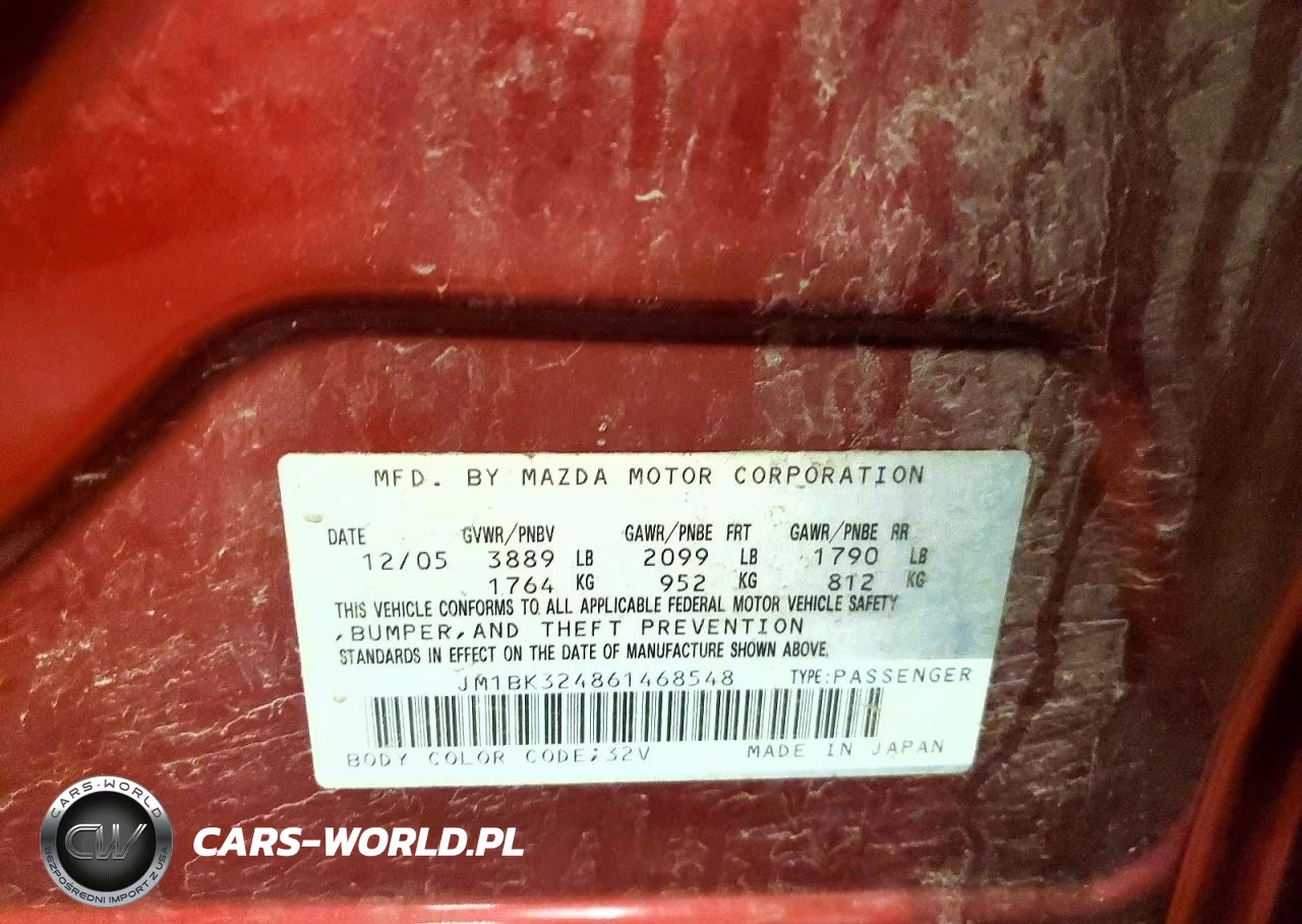 2006 Mazda 3 S VIN:JM1BK324861468548 - 12