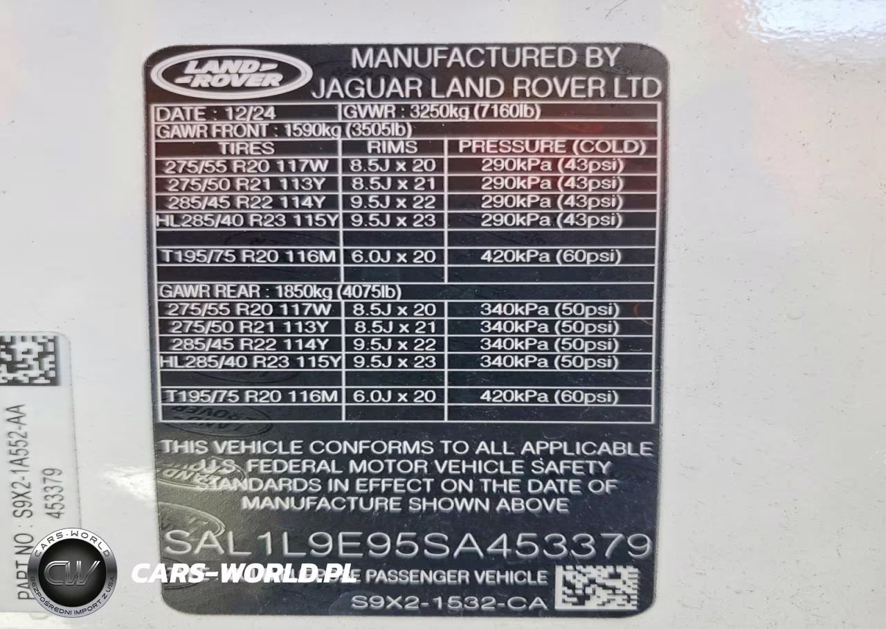 2025 Land Rover Range Rover Sport Dynamic Se VIN:SAL1L9E95SA453379 - 14