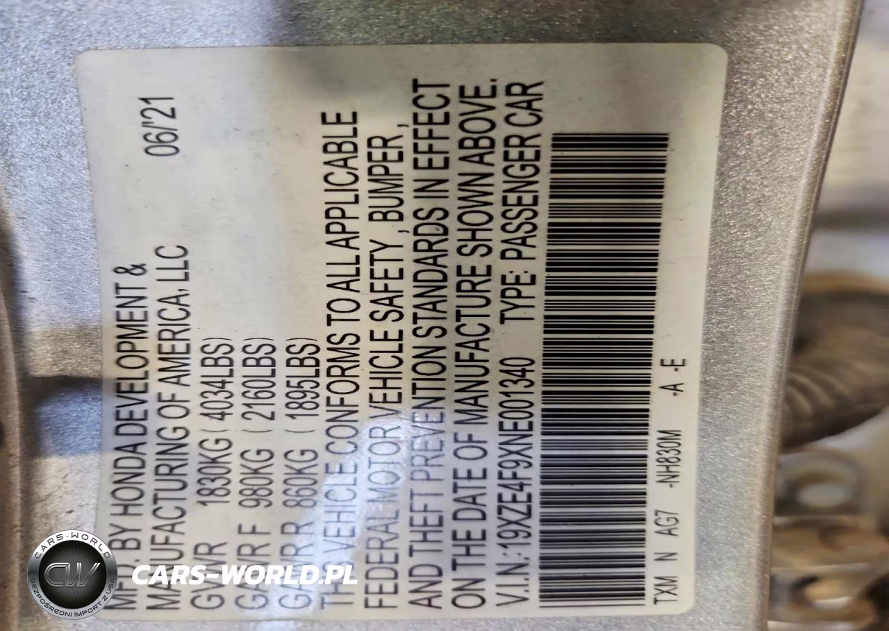 2022 Honda Insight Touring VIN:19XZE4F9XNE001340 - 13