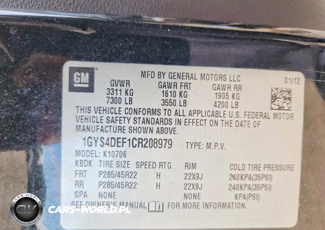 2012 Cadillac Escalade Platinum VIN:1GYS4DEF1CR208979 - 13