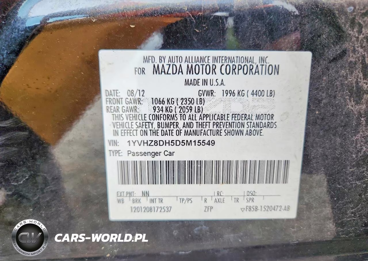 2013 Mazda 6 Touring VIN:1YVHZ8DH5D5M15549 - 13