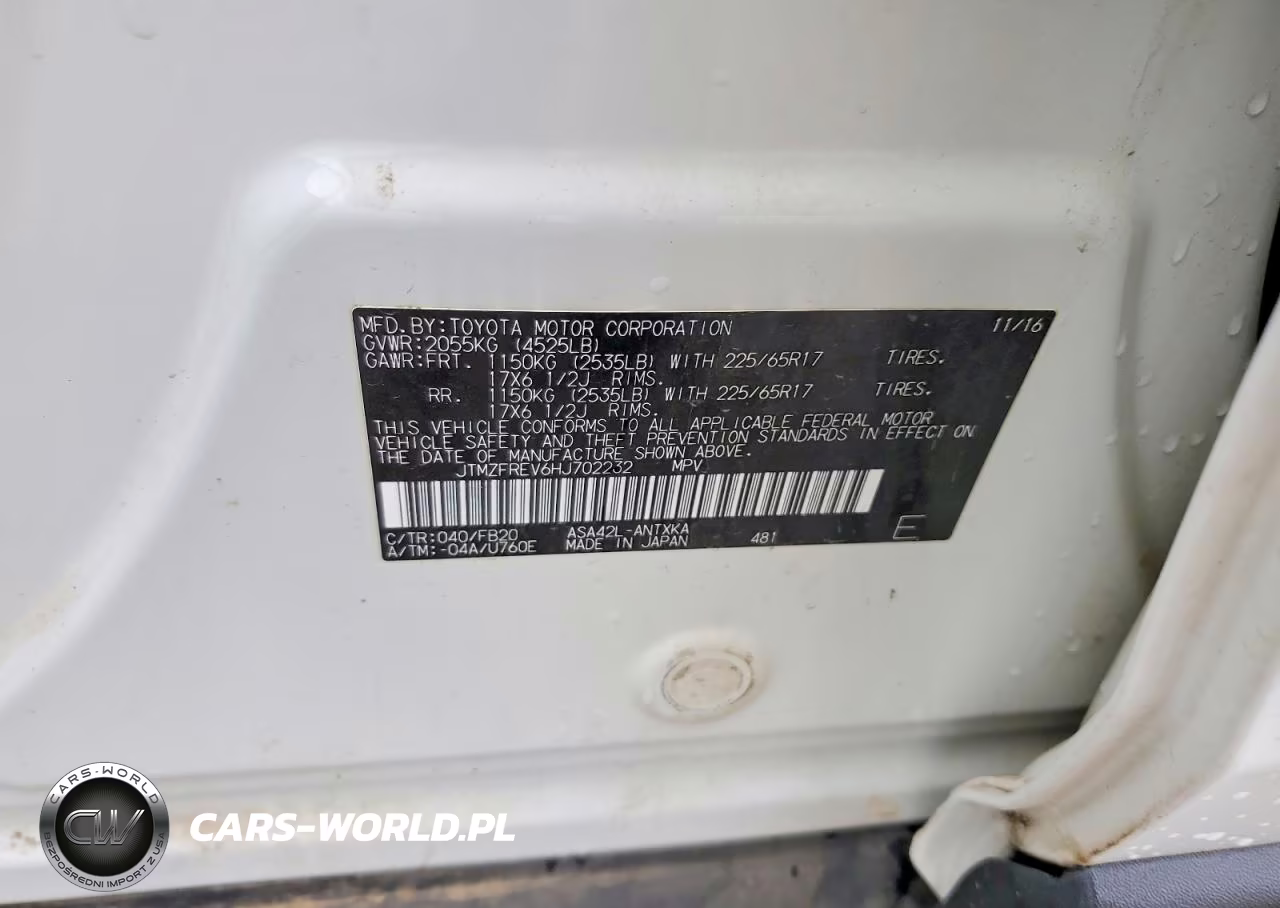 2017 Toyota Rav 4 VIN:JTMZFREV6HJ702232 - 13