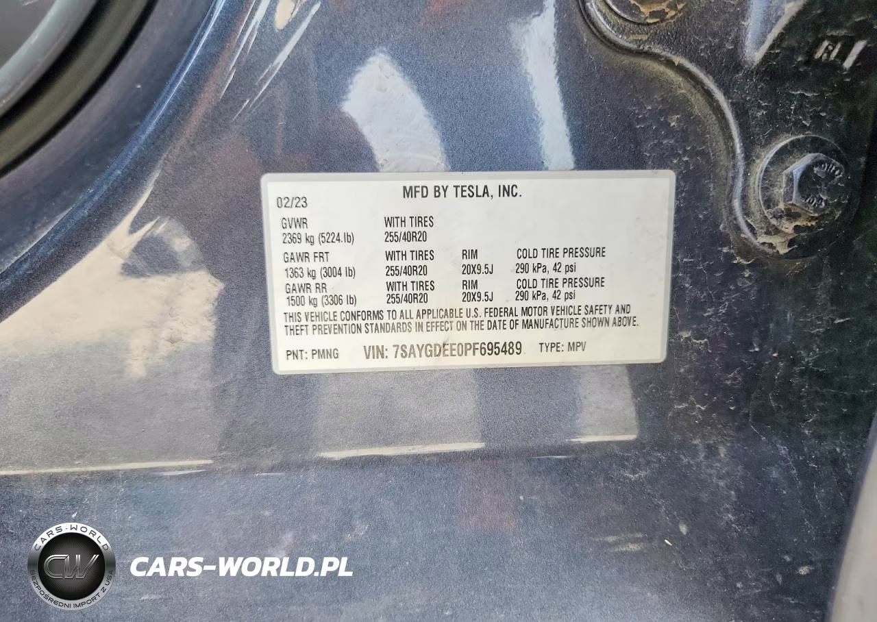 2023 Tesla Model Y VIN:7SAYGDEE0PF695489 - 13