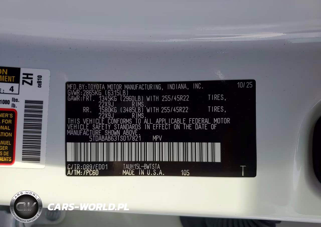 2026 Lexus Tx 500H F Sport Performance Premium VIN:5TDABAB63TS017821 - 13