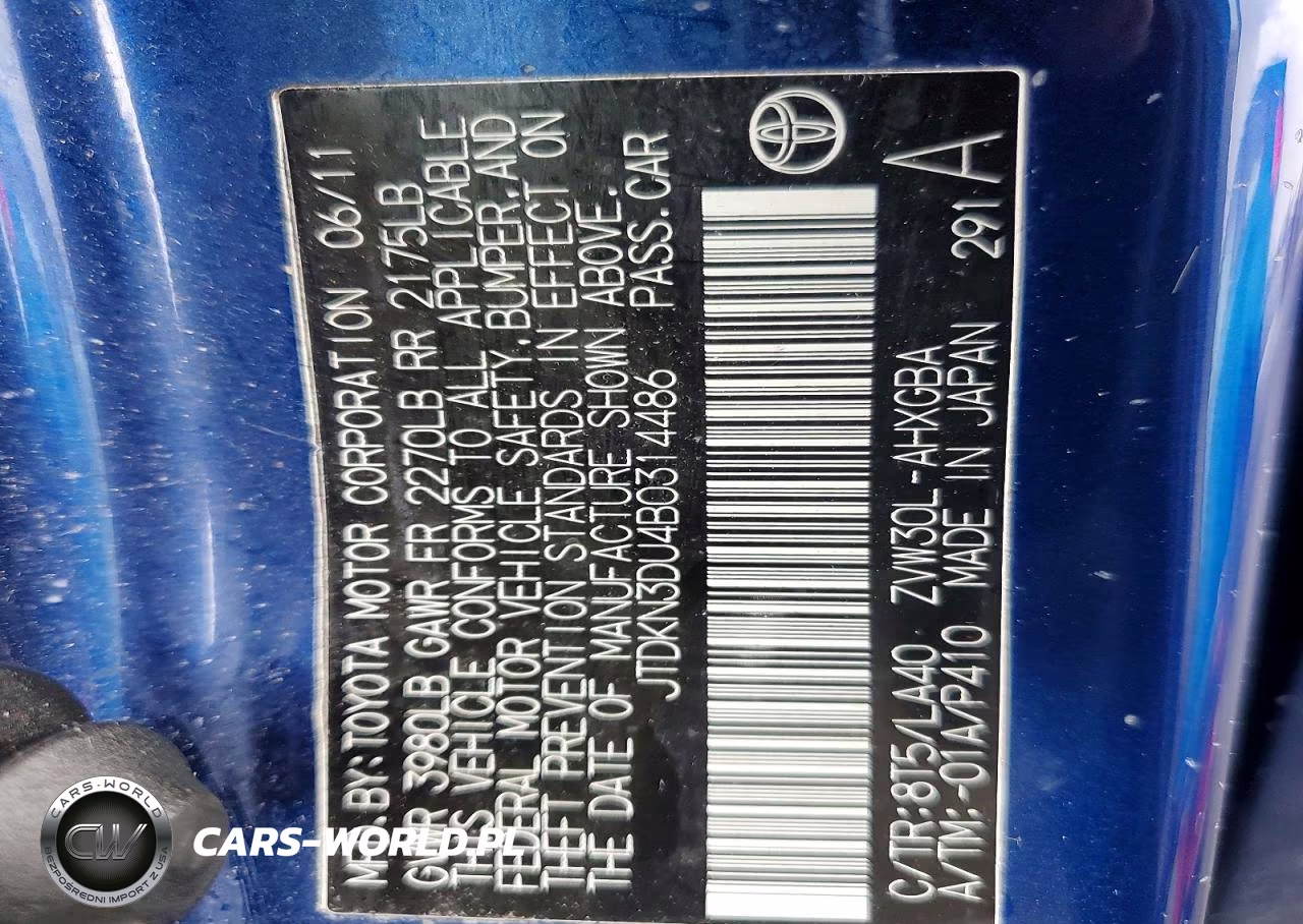 2011 Toyota Prius Four VIN:JTDKN3DU4B0314486 - 13