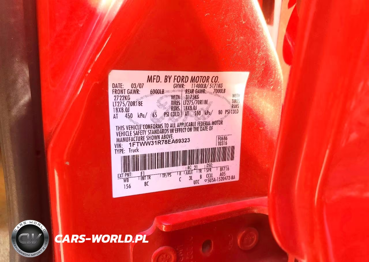 2008 Ford F350 Srw Super Duty VIN:1FTWW31R78EA69323 - 12