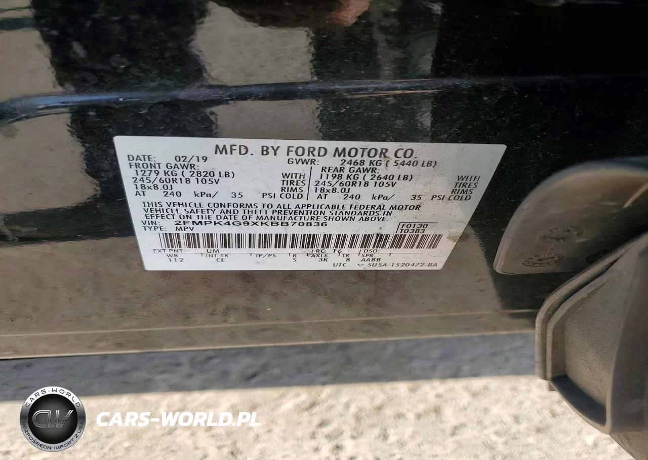2019 Ford Edge Se VIN:2FMPK4G9XKBB70836 - 13