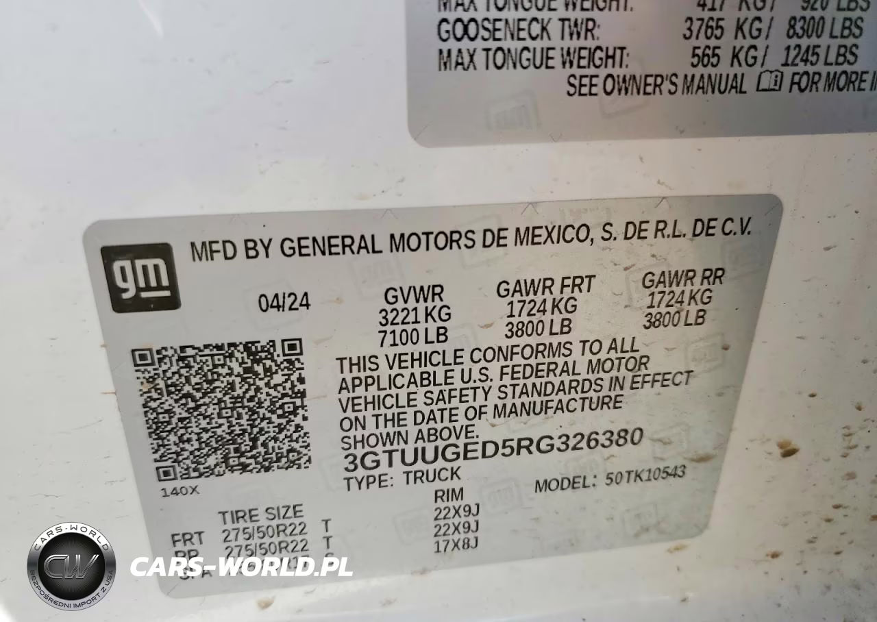 2024 GMC Sierra K1500 Denali VIN:3GTUUGED5RG326380 - 12