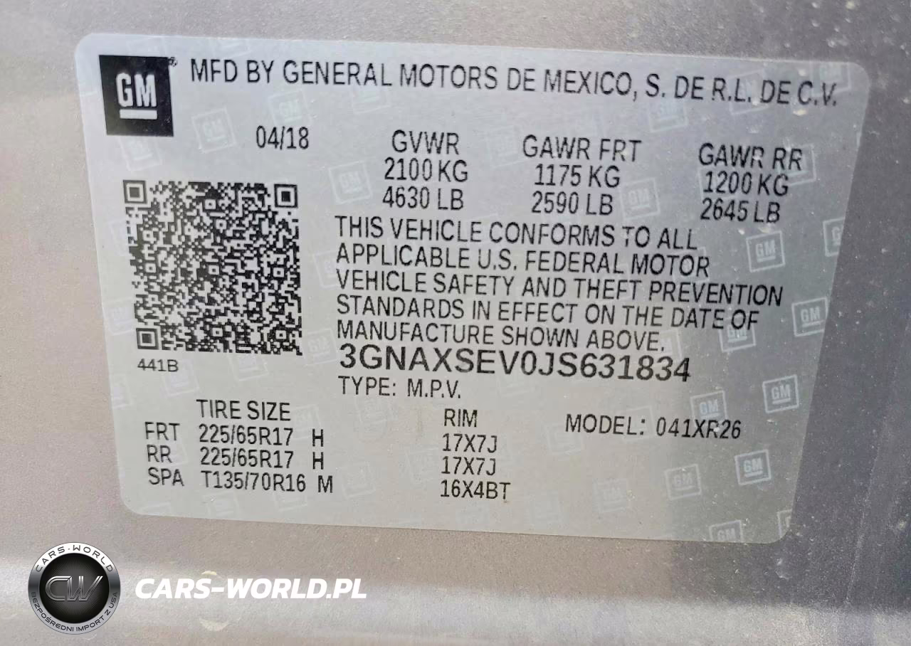 2018 Chevrolet Equinox Lt VIN:3GNAXSEV0JS631834 - 13