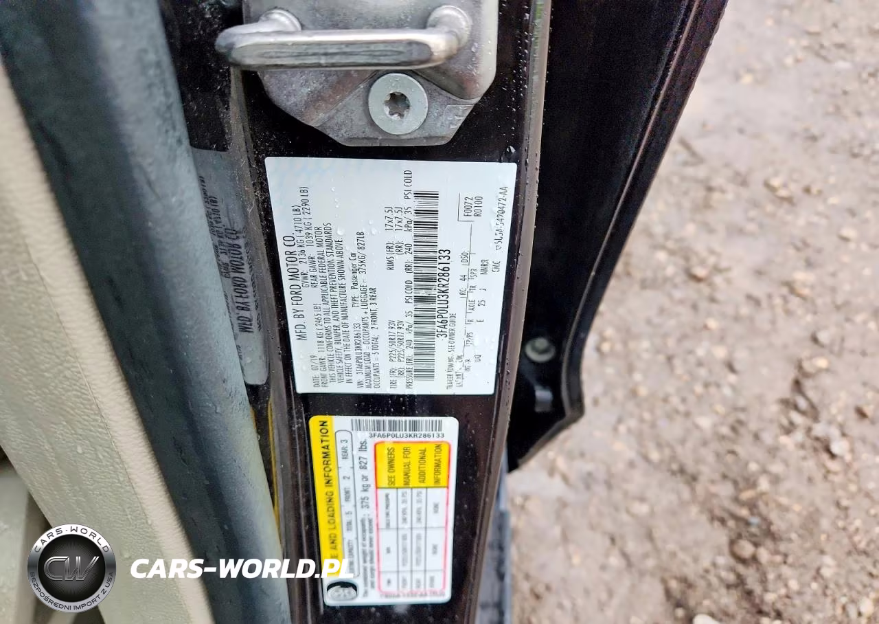 2019 Ford Fusion Se VIN:3FA6P0LU3KR286133 - 12