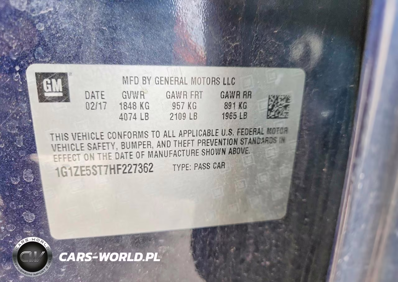 2017 Chevrolet Malibu Lt VIN:1G1ZE5ST7HF227362 - 13