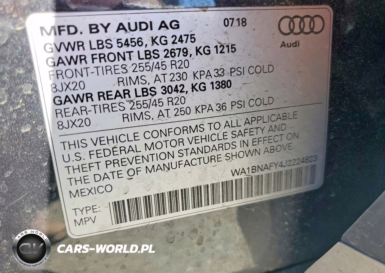 2018 Audi Q5 Premium Plus VIN:WA1BNAFY4J2224823 - 13