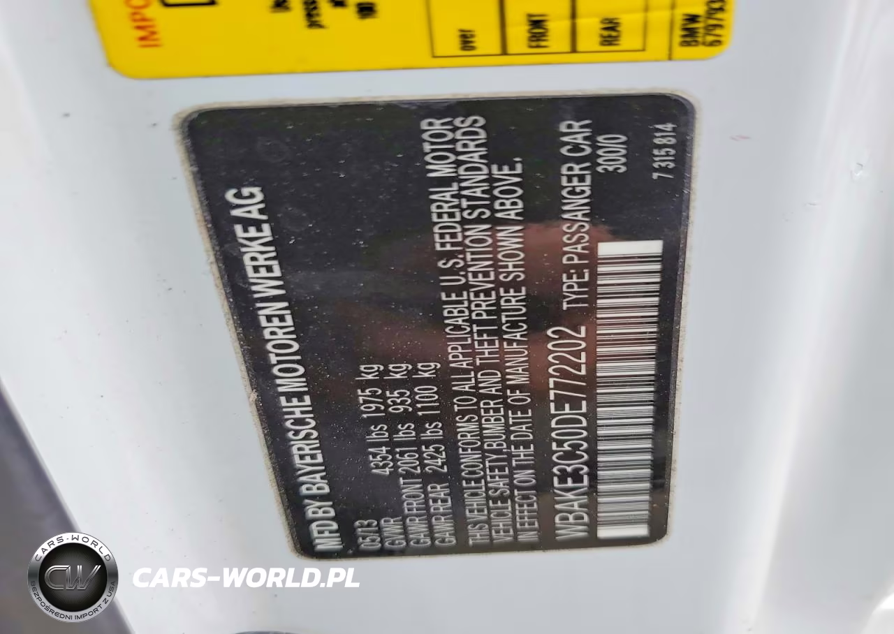 2013 BMW 328 I VIN:WBAKE3C50DE772202 - 12