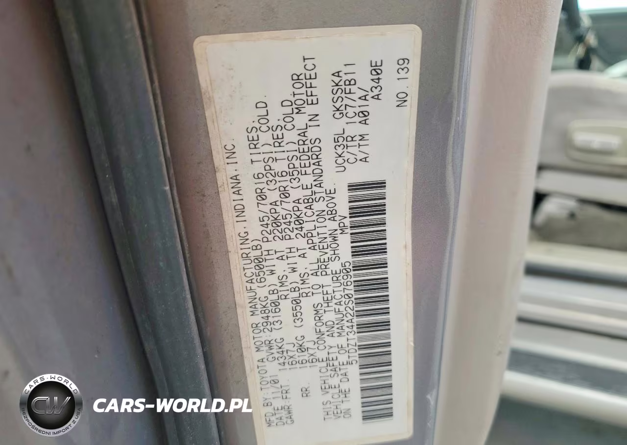 2002 Toyota Sequoia Sr5 VIN:5TDZT34A22S076905 - 13