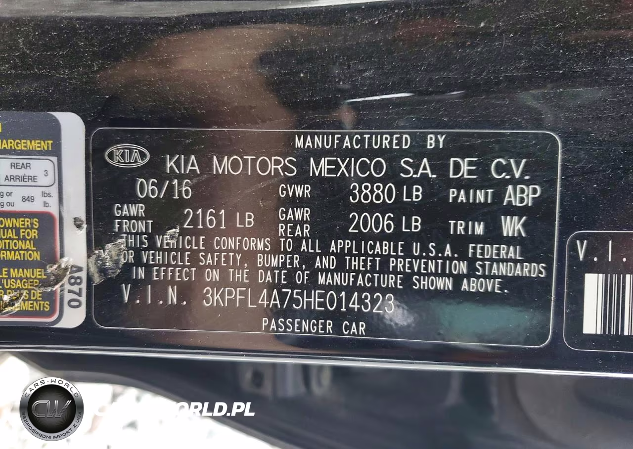 2017 Kia Forte Lx VIN:3KPFL4A75HE014323 - 12