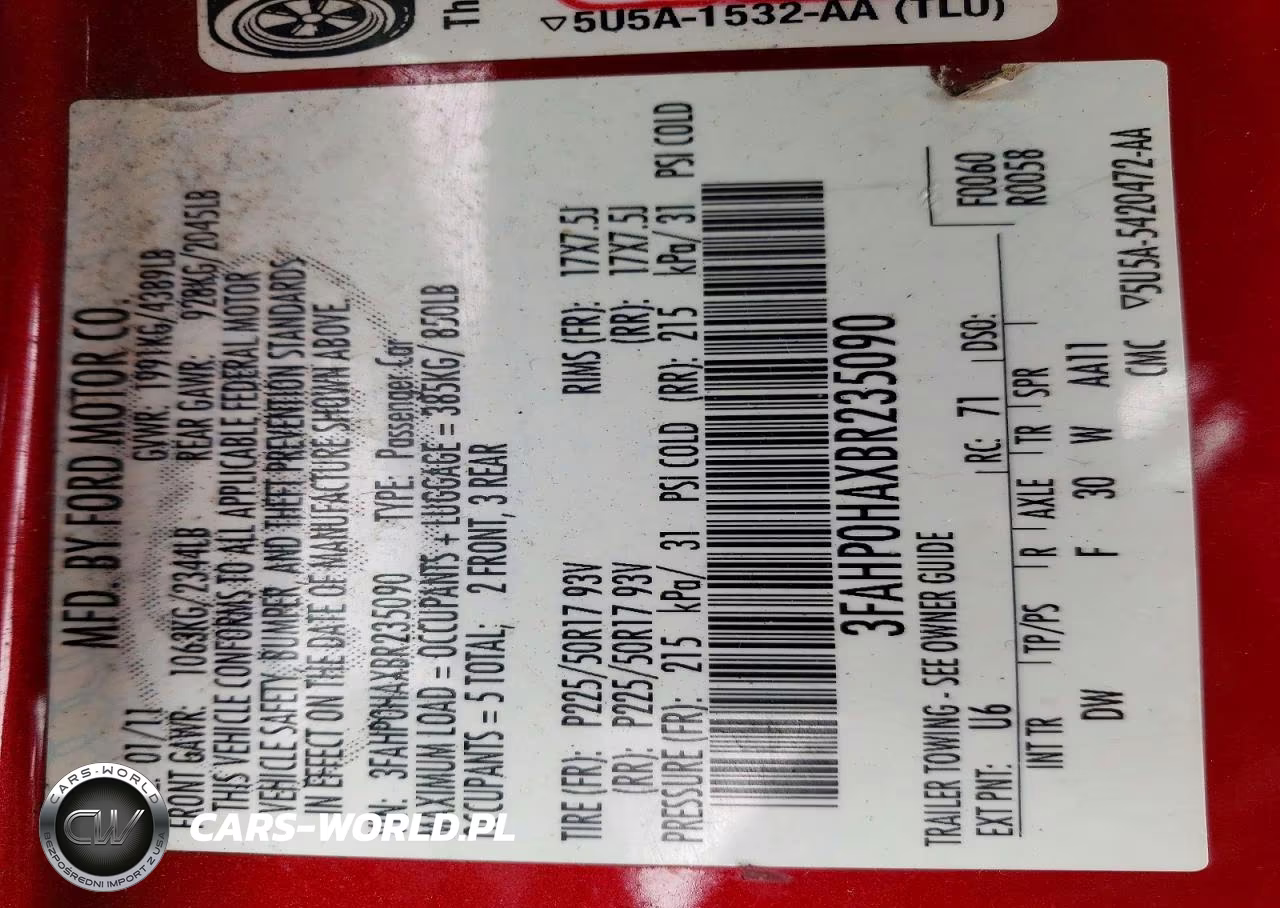 2011 Ford Fusion Se VIN:3FAHP0HAXBR235090 - 12