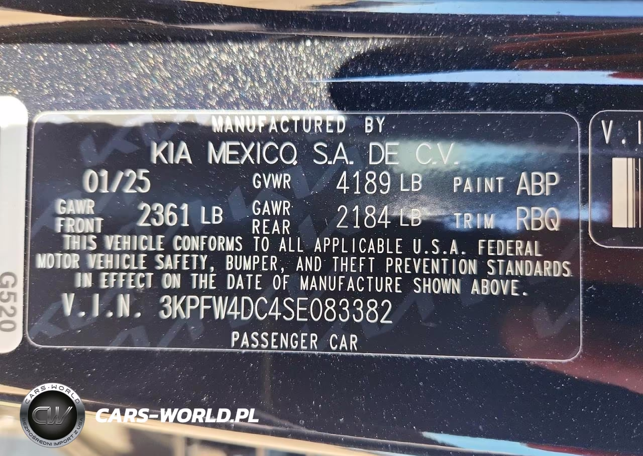 2025 Kia K4 Gt-Line Turbo VIN:3KPFW4DC4SE083382 - 12