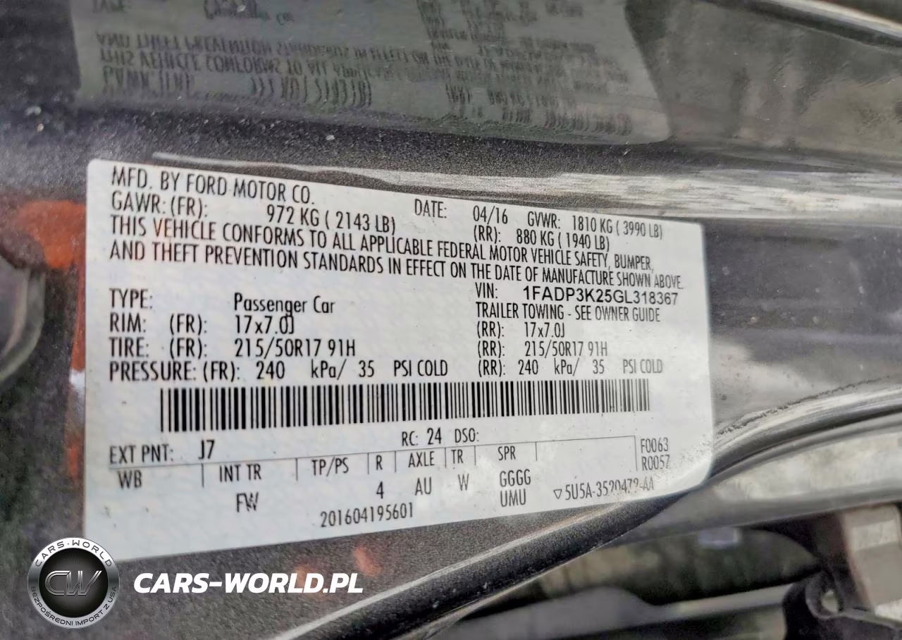 2016 Ford Focus Se VIN:1FADP3K25GL318367 - 13