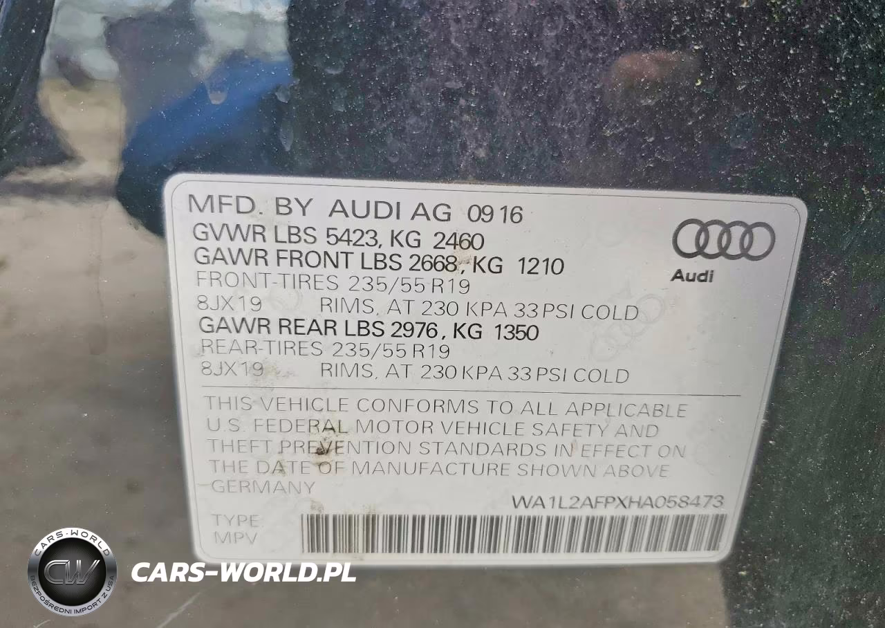2017 Audi Q5 Premium Plus VIN:WA1L2AFPXHA058473 - 13