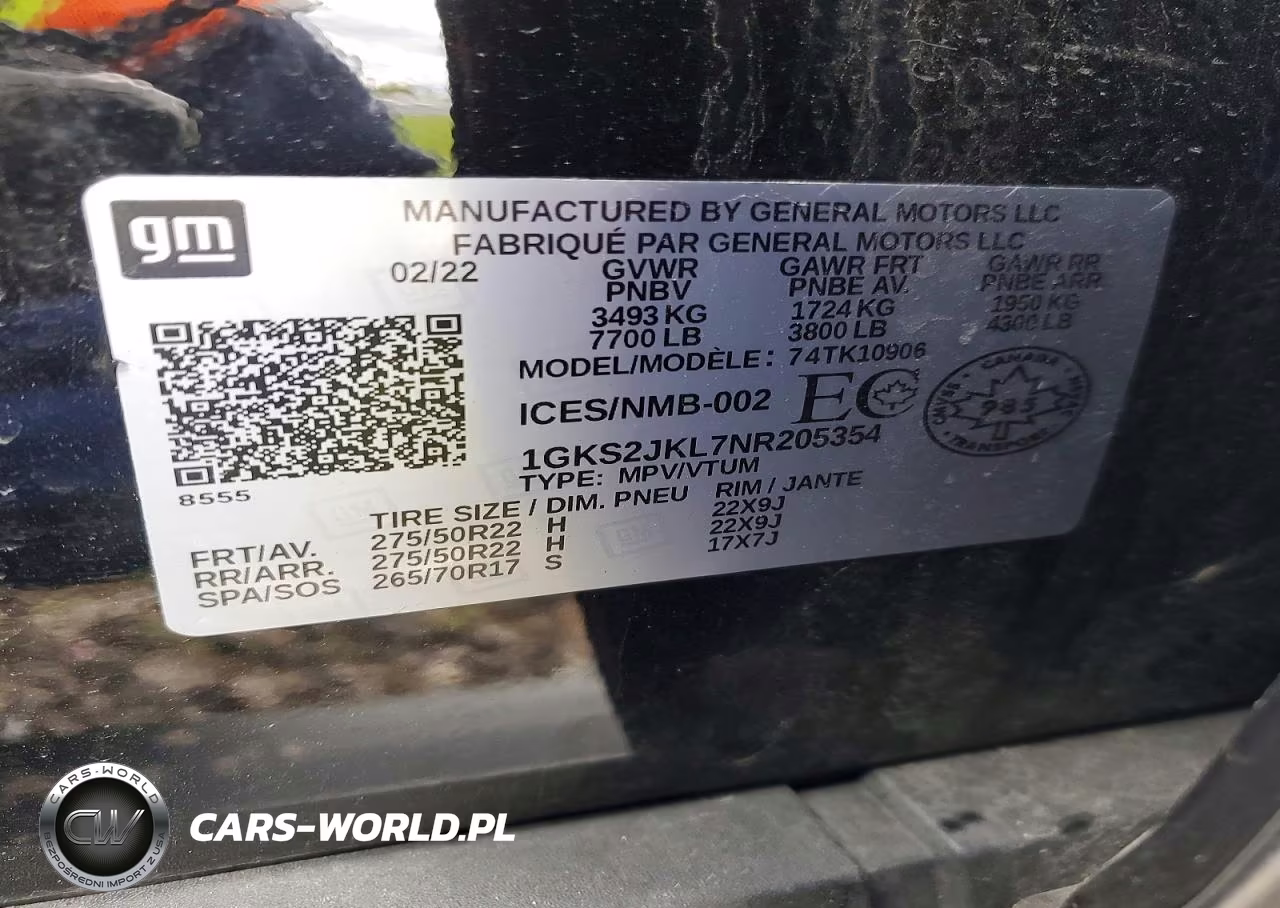 2022 GMC Yukon Xl Denali VIN:1GKS2JKL7NR205354 - 13