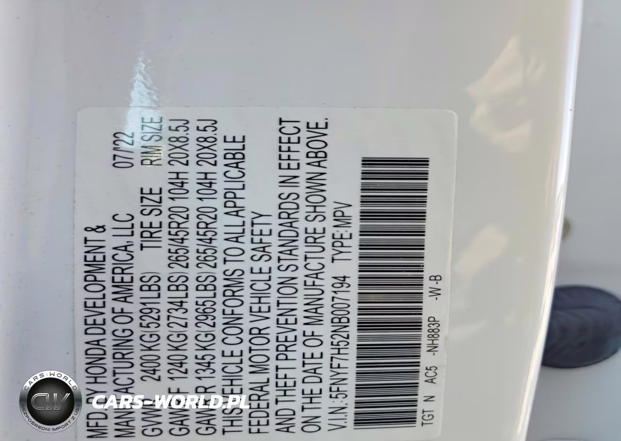2022 Honda Passport Sport VIN:5FNYF7H52NB007194 - 13