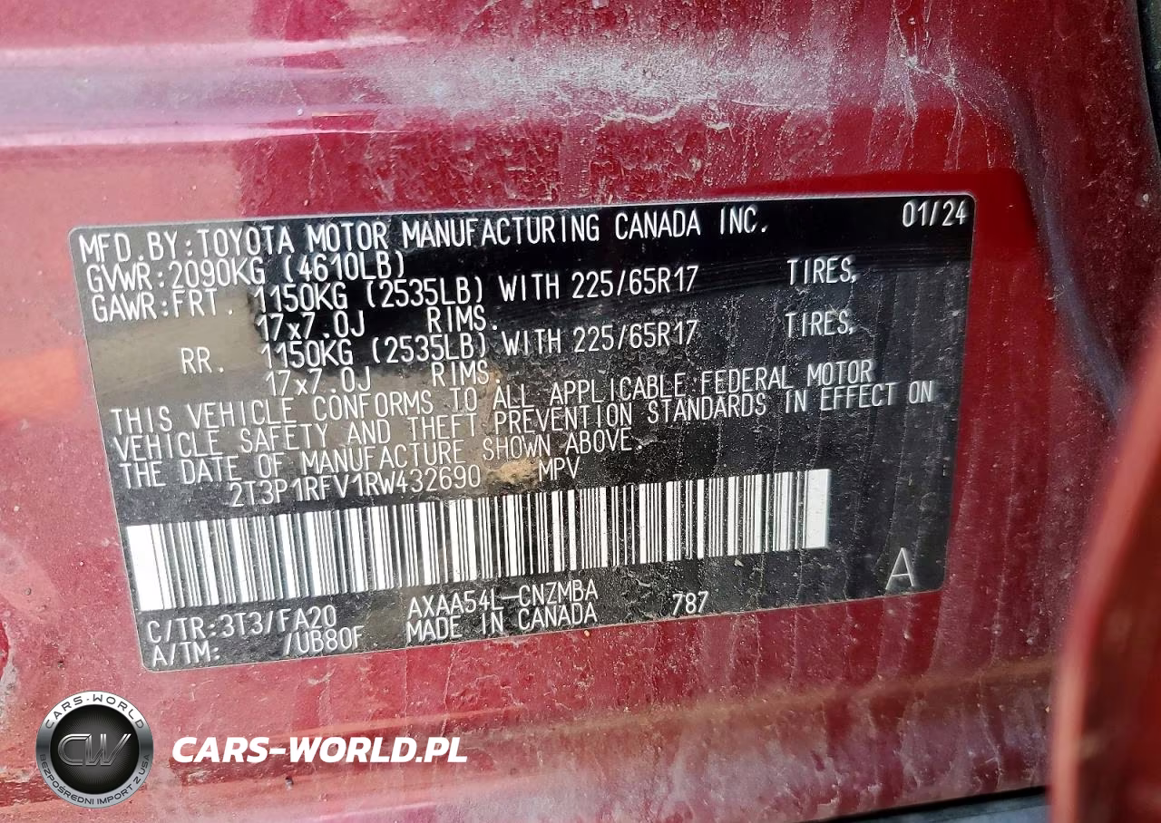 2024 Toyota Rav4 Xle VIN:2T3P1RFV1RW432690 - 14
