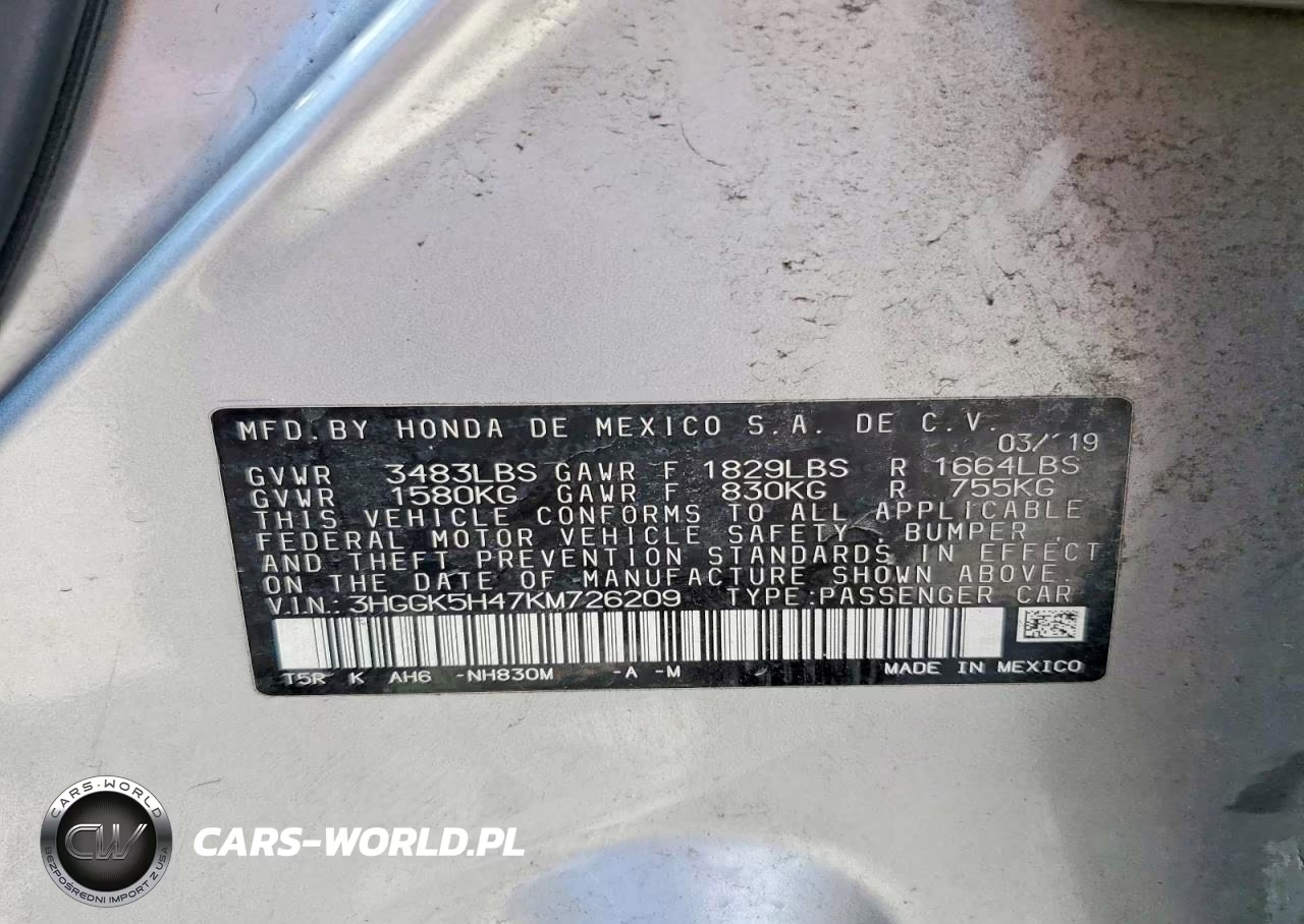 2019 Honda Fit Lx VIN:3HGGK5H47KM726209 - 12