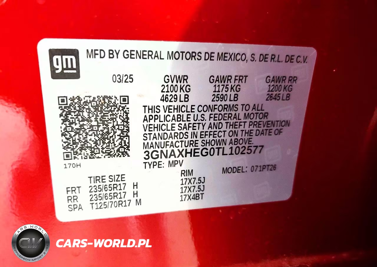 2026 Chevrolet Equinox Lt VIN:3GNAXHEG0TL102577 - 13
