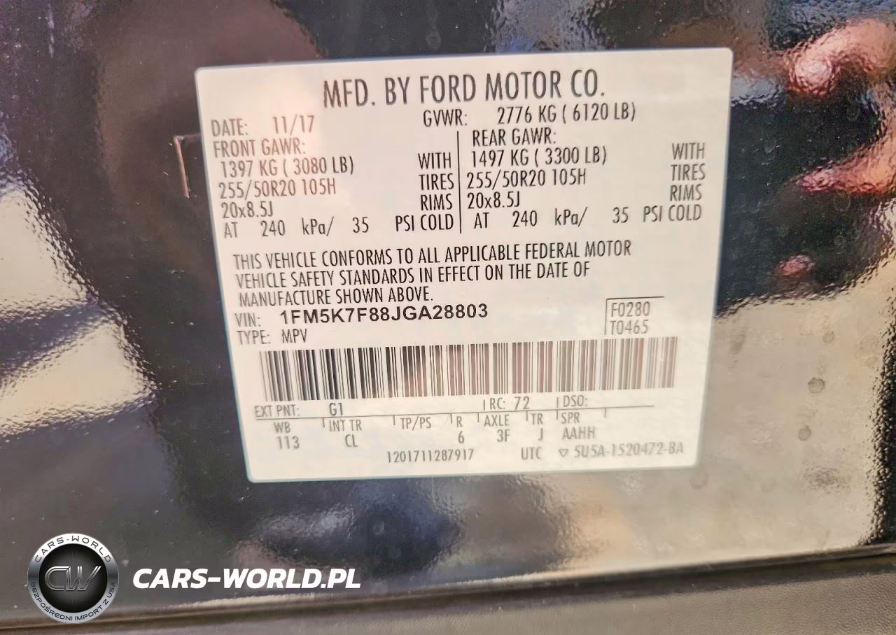 2018 Ford Explorer Limited VIN:1FM5K7F88JGA28803 - 14