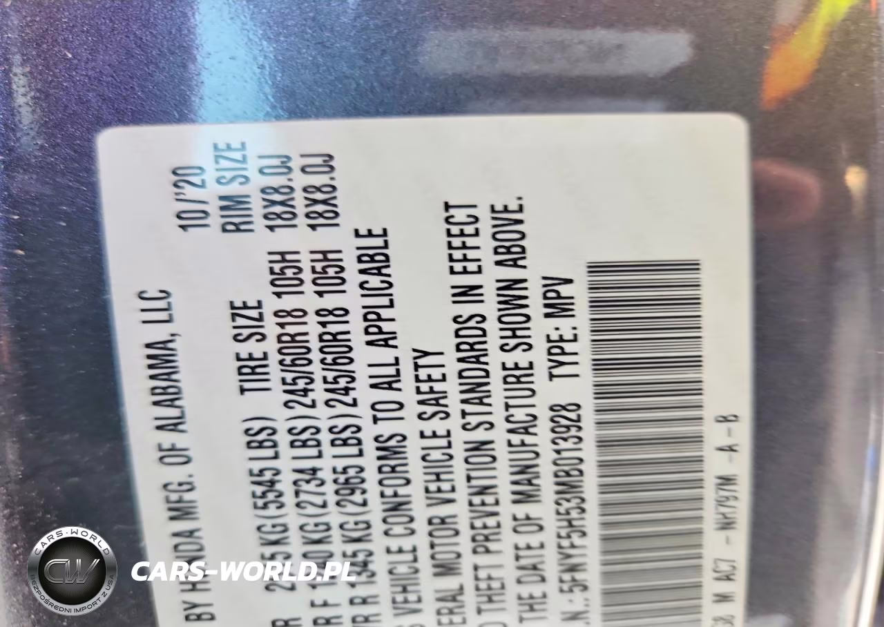 2021 Honda Pilot Exl VIN:5FNYF5H53MB013928 - 12