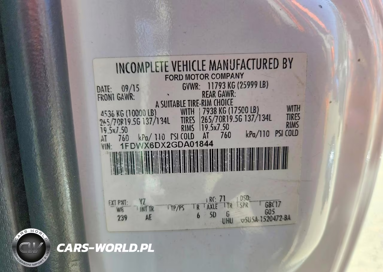 2016 Ford F650 VIN:1FDWX6DX2GDA01844 - 14