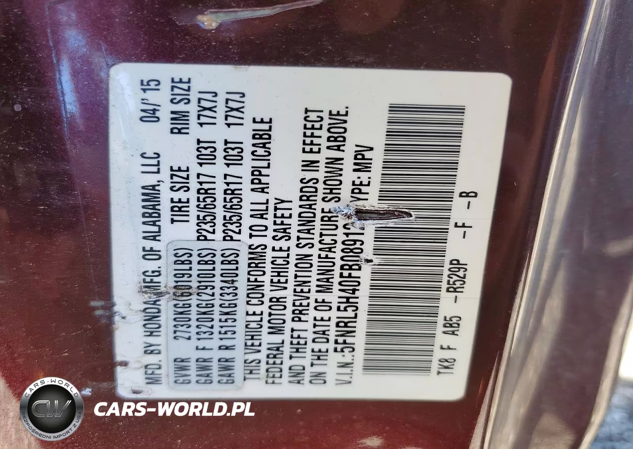 2015 Honda Odyssey Ex VIN:5FNRL5H40FB089128 - 13