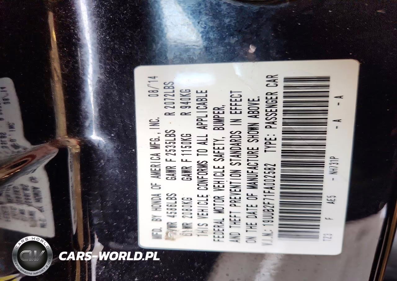 2015 Acura Tlx Advance VIN:19UUB2F71FA002582 - 12