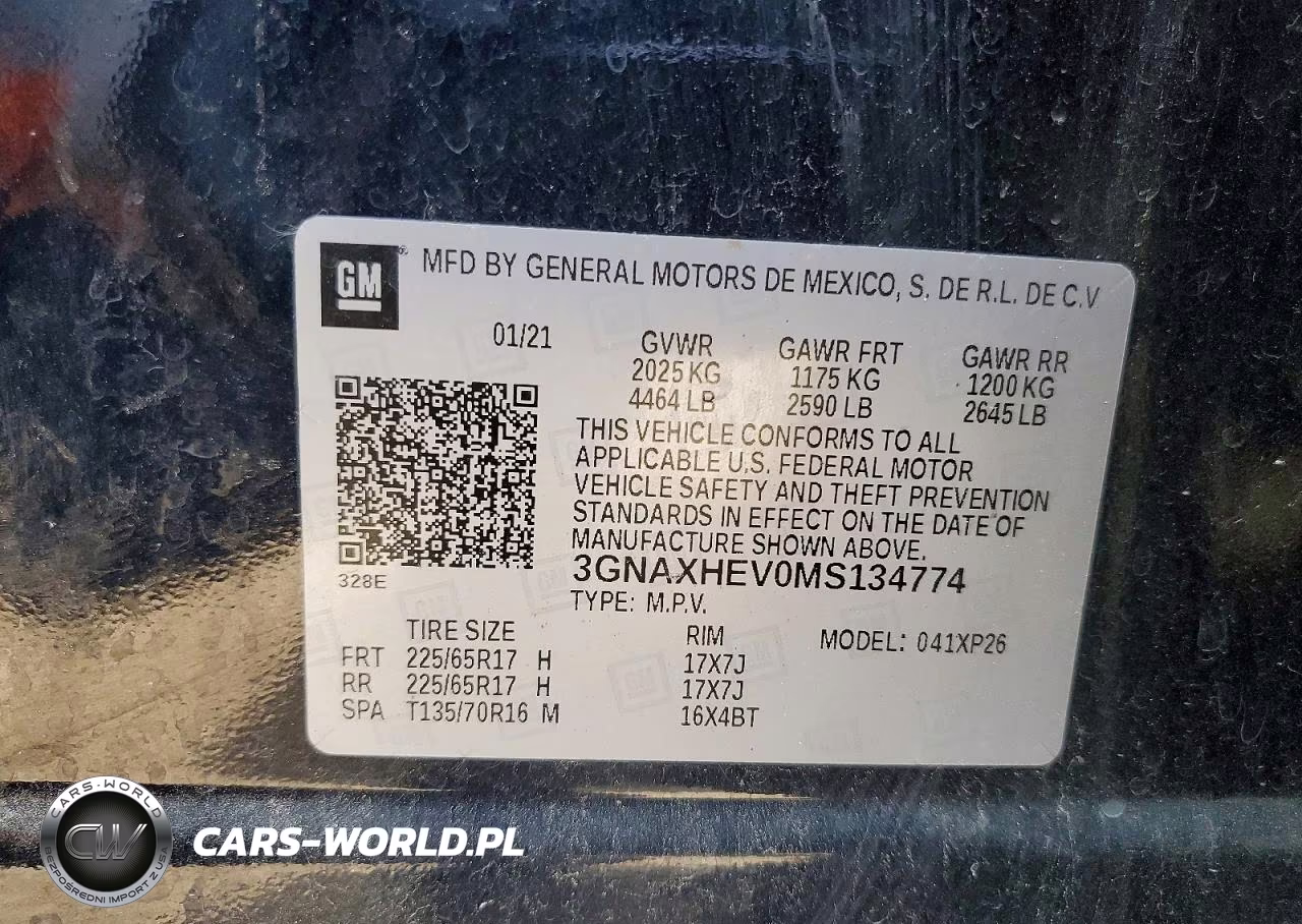 2021 Chevrolet Equinox Ls VIN:3GNAXHEV0MS134774 - 12