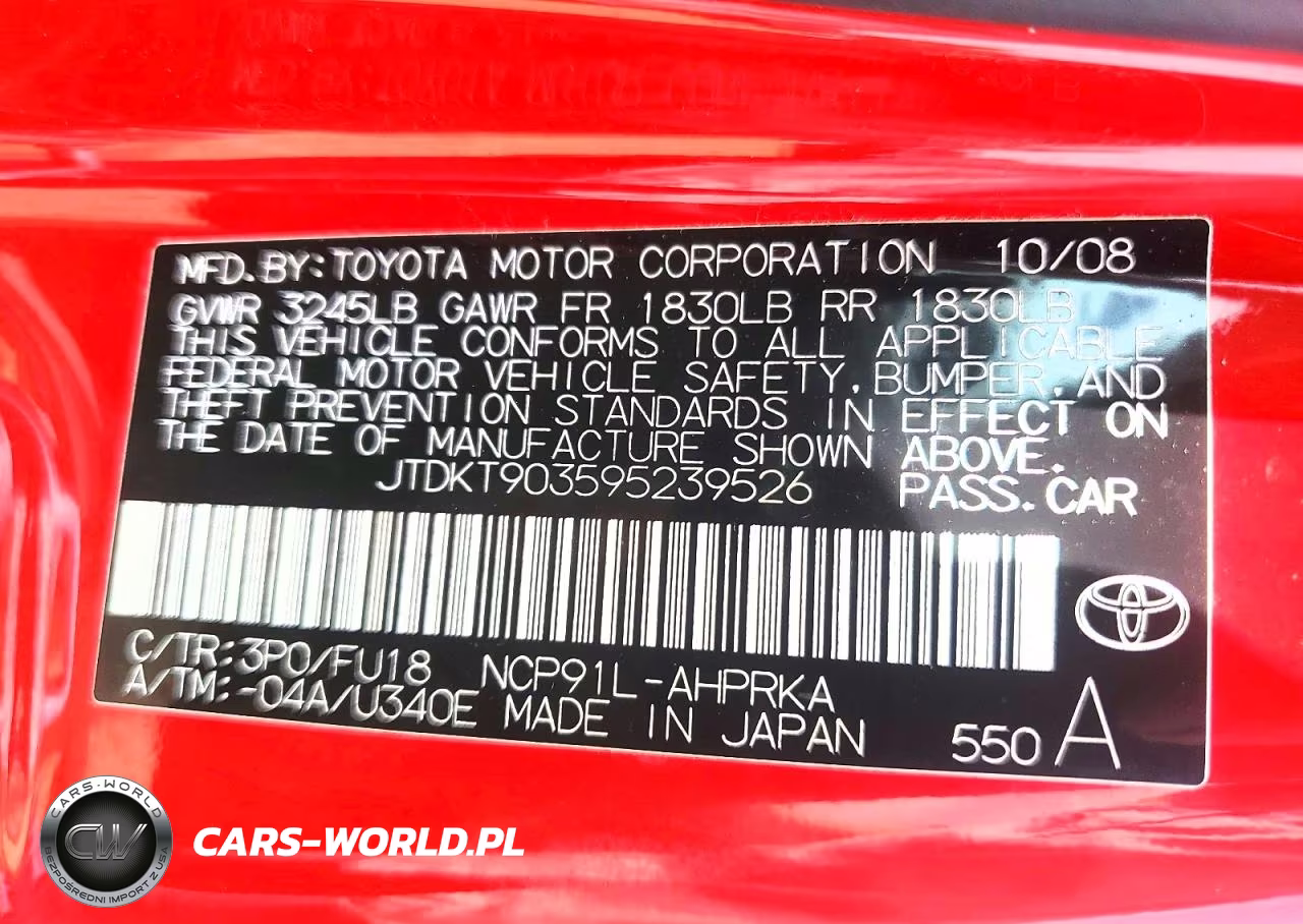 2009 Toyota Yaris Base VIN:JTDKT903595239526 - 12
