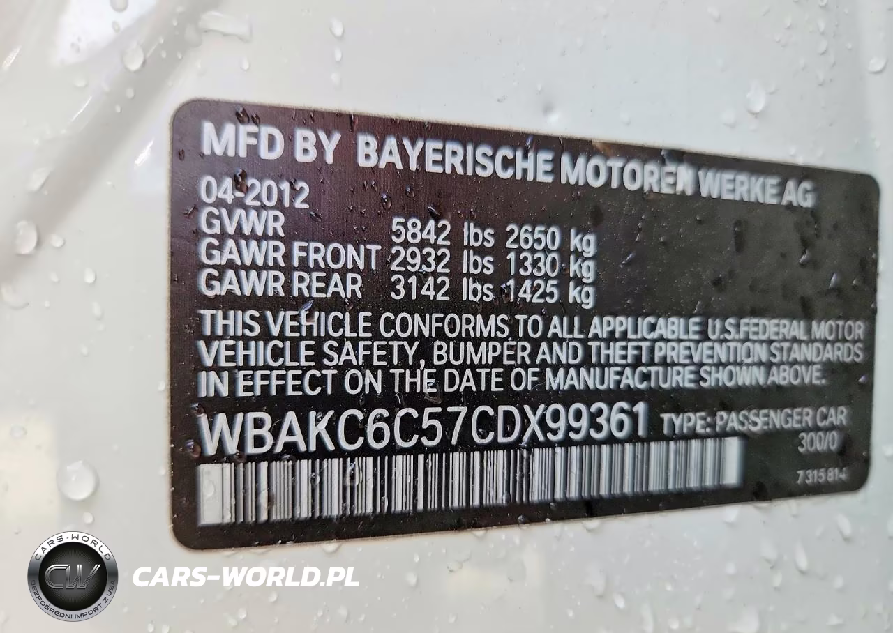 2012 BMW 750 Xi VIN:WBAKC6C57CDX99361 - 12
