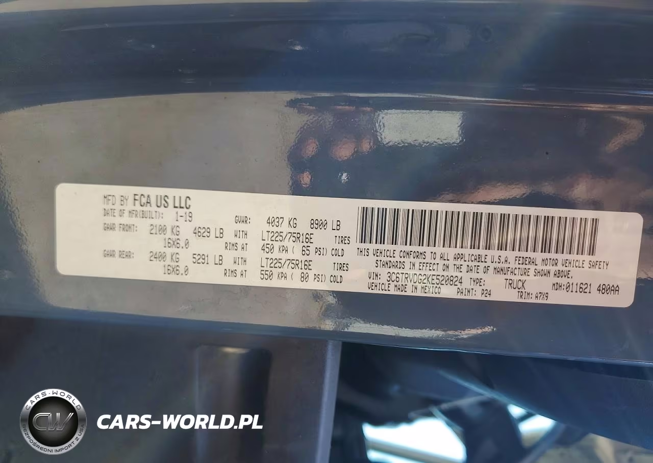 2019 Ram Promaster 2500 2500 High VIN:3C6TRVDG2KE520824 - 13