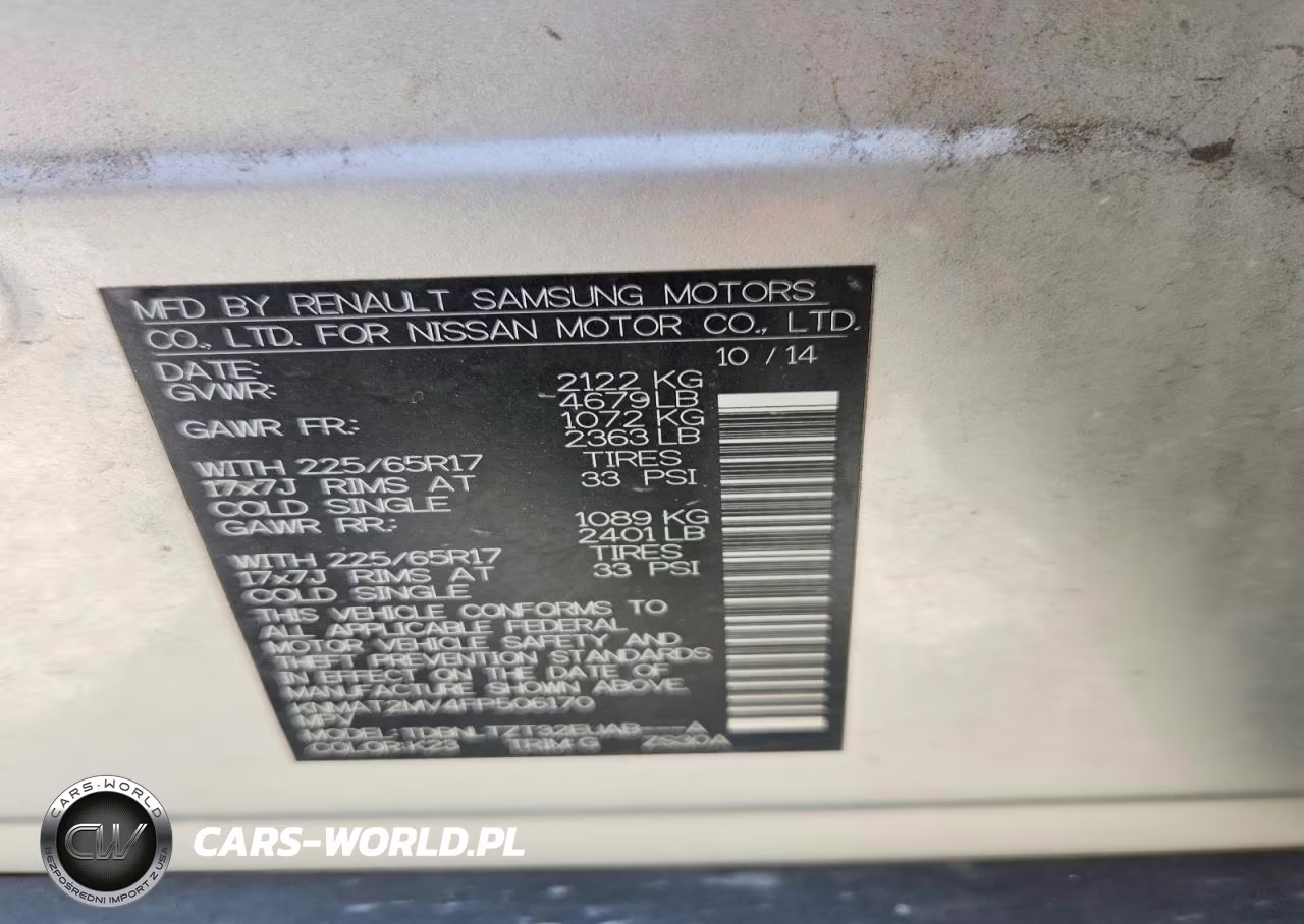 2015 Nissan Rogue Sv VIN:KNMAT2MV4FP506170 - 13