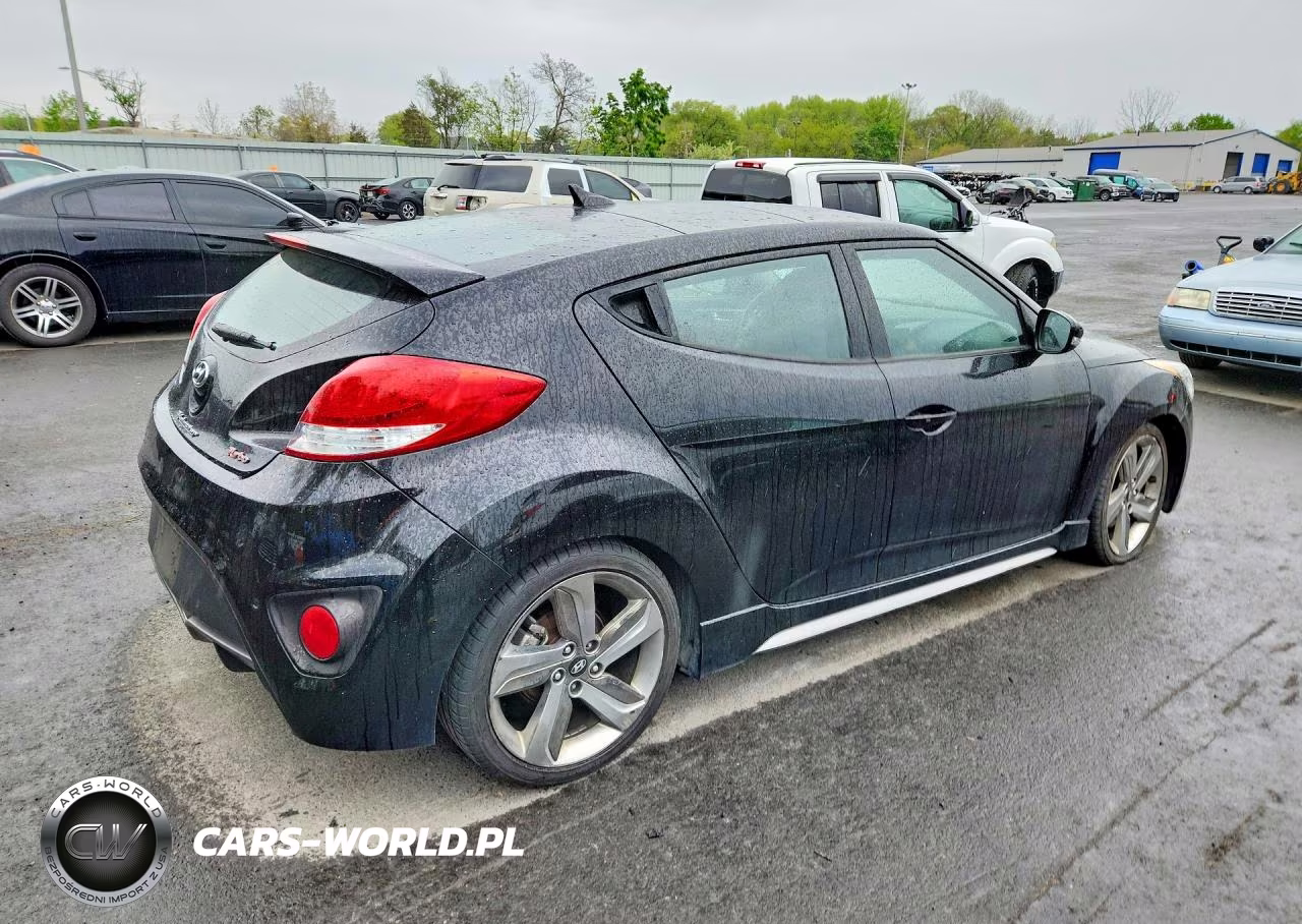 2013 Hyundai Veloster Turbo VIN:KMHTC6AE3DU083077 - 3