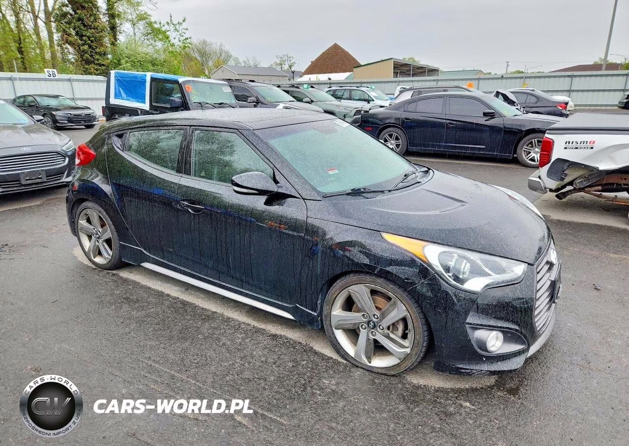 2013 Hyundai Veloster Turbo VIN:KMHTC6AE3DU083077 - 4