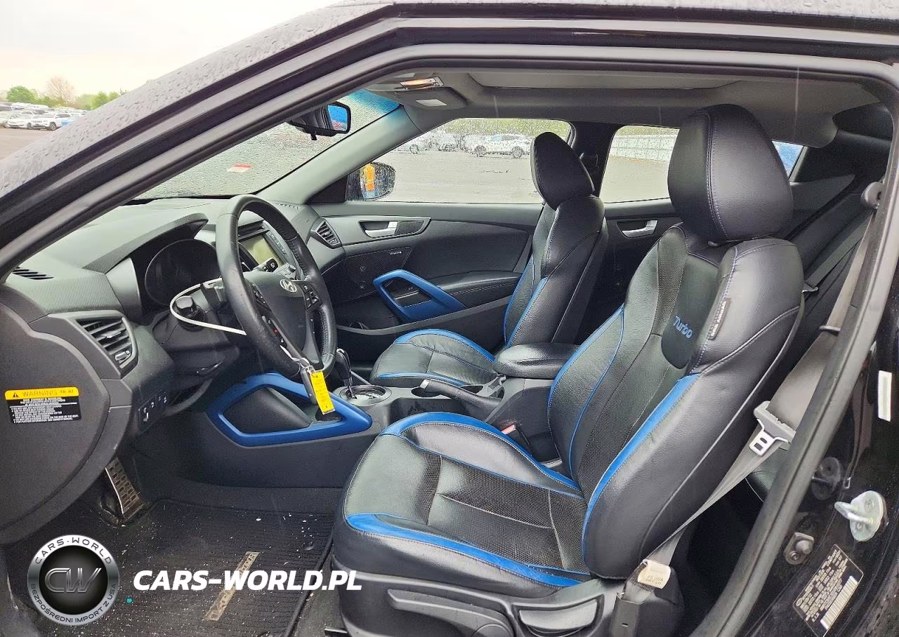 2013 Hyundai Veloster Turbo VIN:KMHTC6AE3DU083077 - 7