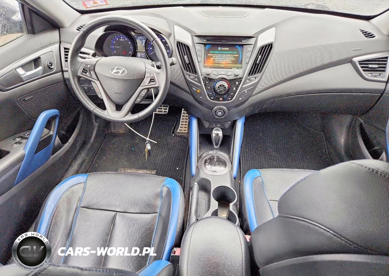2013 Hyundai Veloster Turbo VIN:KMHTC6AE3DU083077 - 8